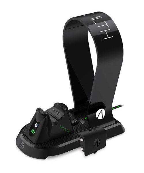 Xbox One Stealth Charging Dock + Headset Stand – Black