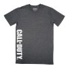 Call of Duty Logo T-Shirt Charcoal Melange Oasis Gaming