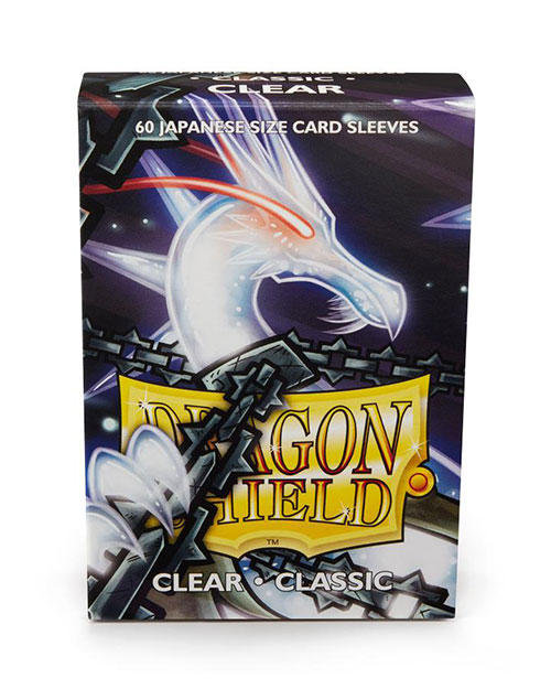 DRAGONSHIELD CLEAR JAPANESE SIZE SLEEVES (60 SLEEVES)