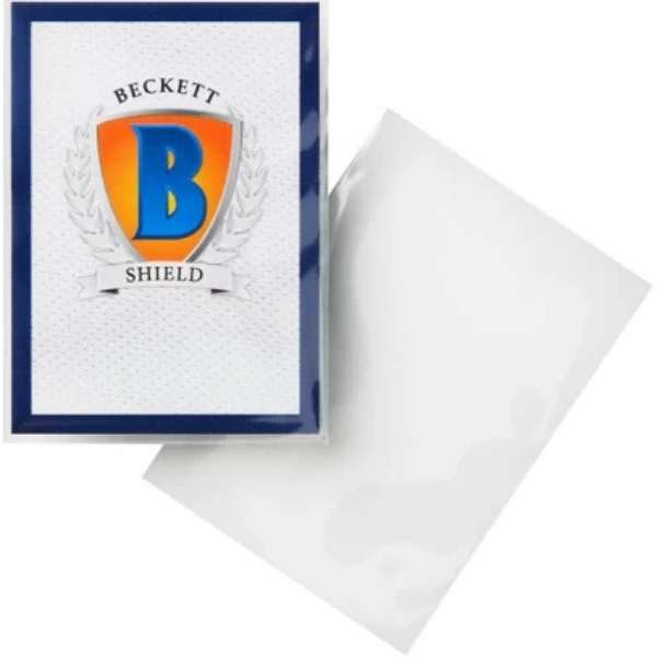 BECKETT 130PT SLEEVES BECKETT SHIELD 130PT STANDARD SIZED CARD SLEEVES CLEAR OASIS GAMING
